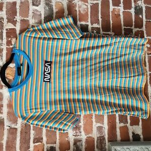 NASA Striped Ringed-tee, by HYPER SPACE